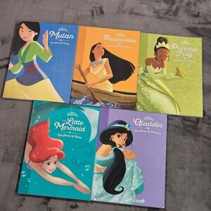 Disney Princess‎ The Story of Collection Paperback Books Mulan Ariel Jasmine